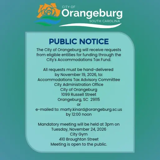 Public Notice - 2026 Accommodations Tax Fund