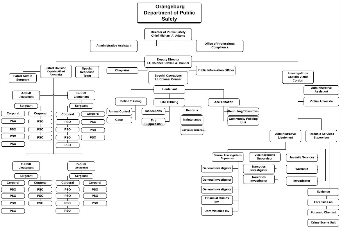 ODPS Organizational Chart 2020