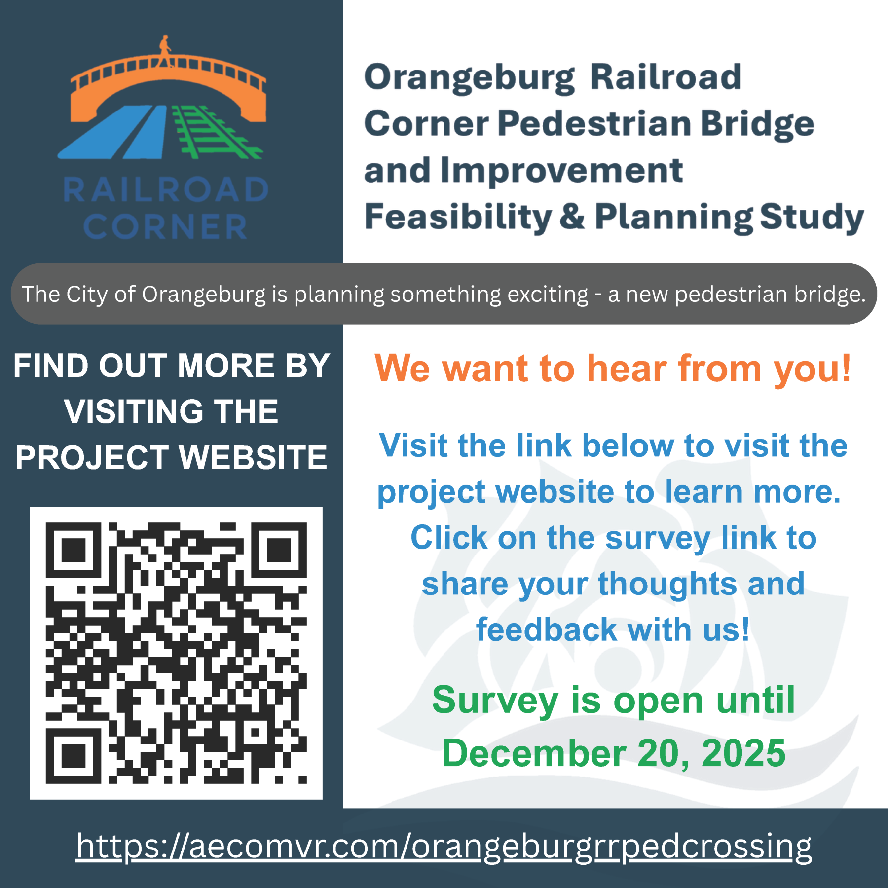 Railroad Corner Survey Advertisement