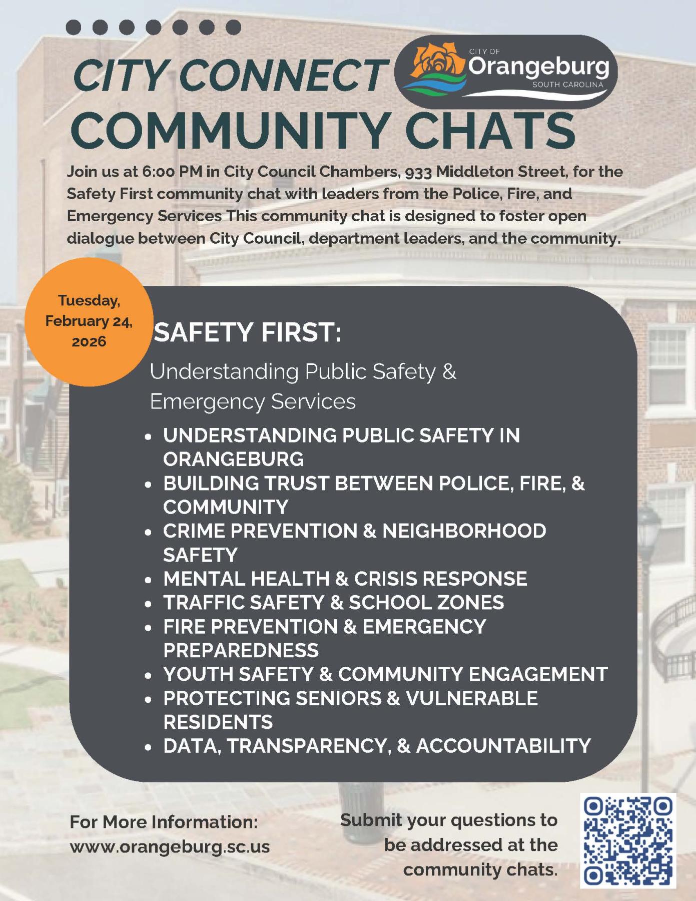  City Connect Community Chat Flyer
