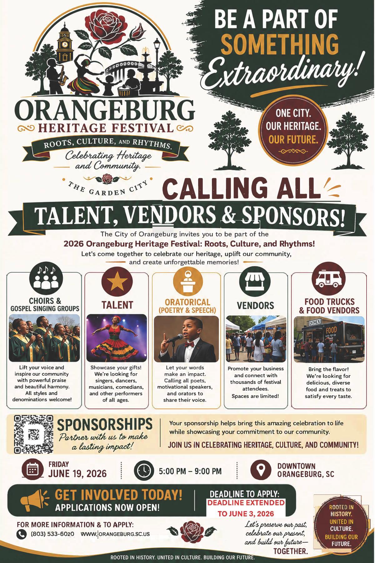 heritage Festival ALL CALL Flyer Extended