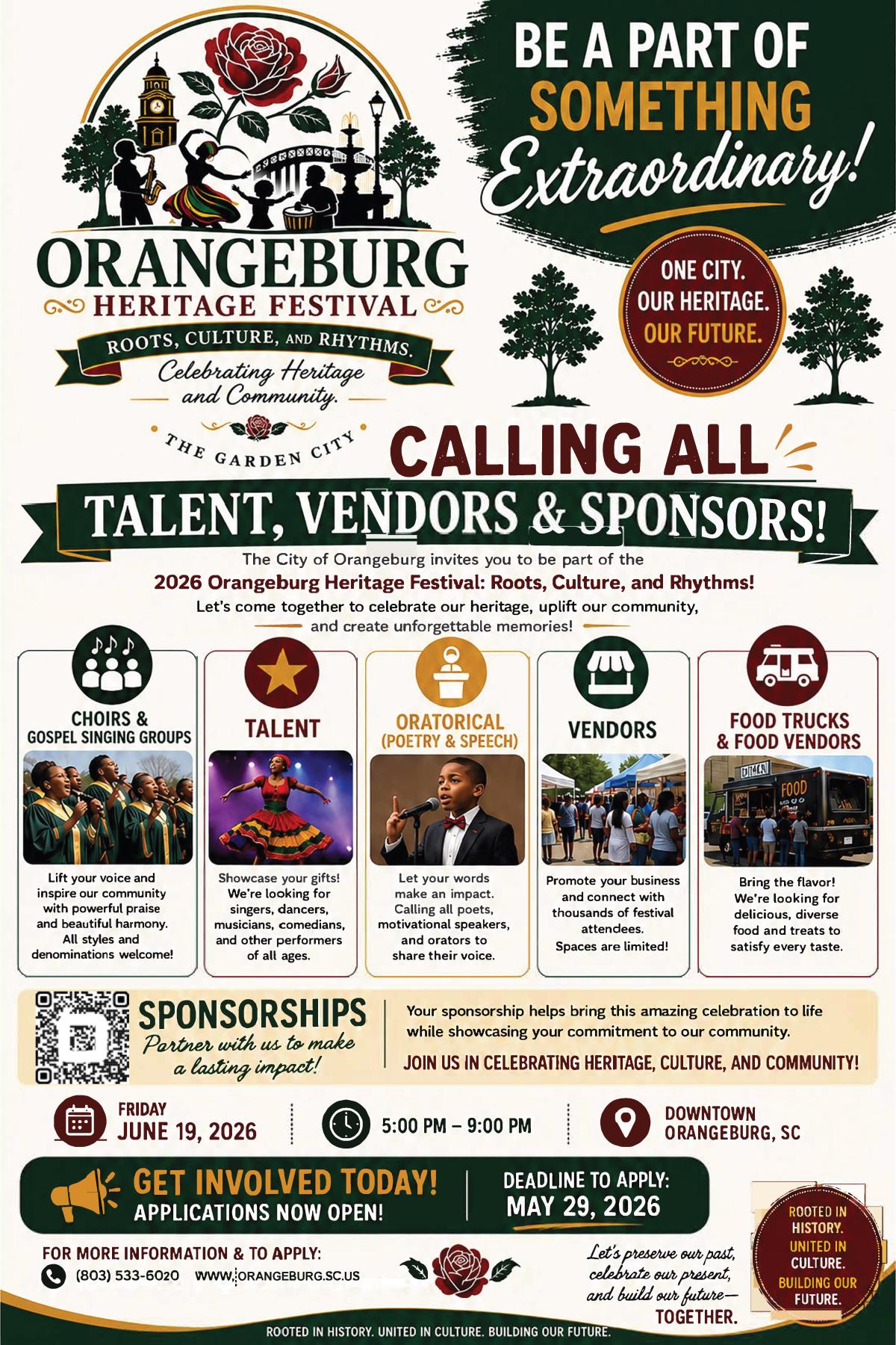 Heritage Festival All Call Flyer