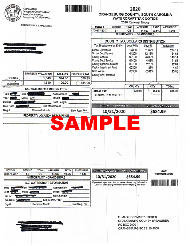 City Of Orangeburg Property Taxes City Of Orangeburg Sc