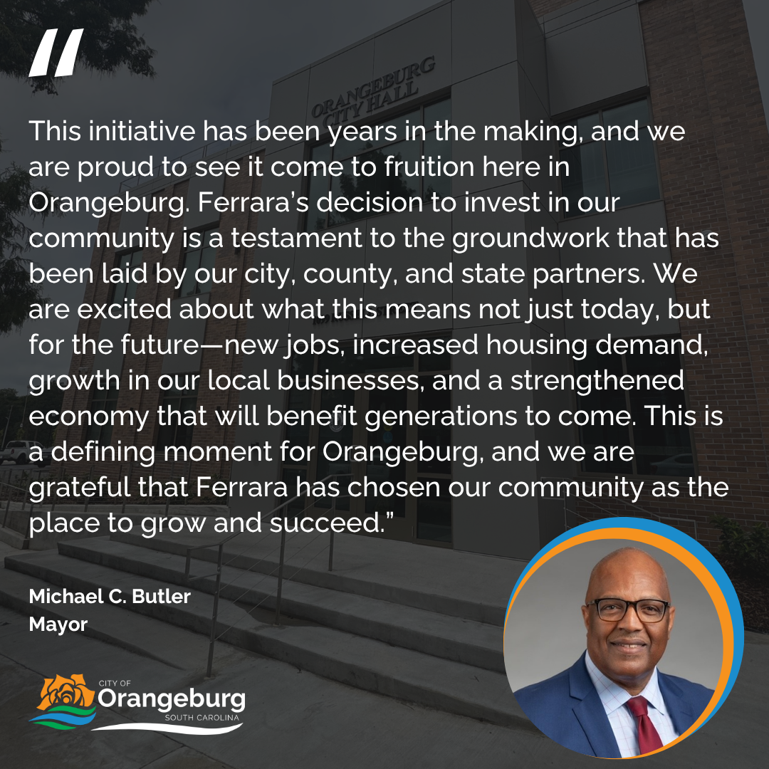 Mayor Butler Statement  Ferrara Candy Company