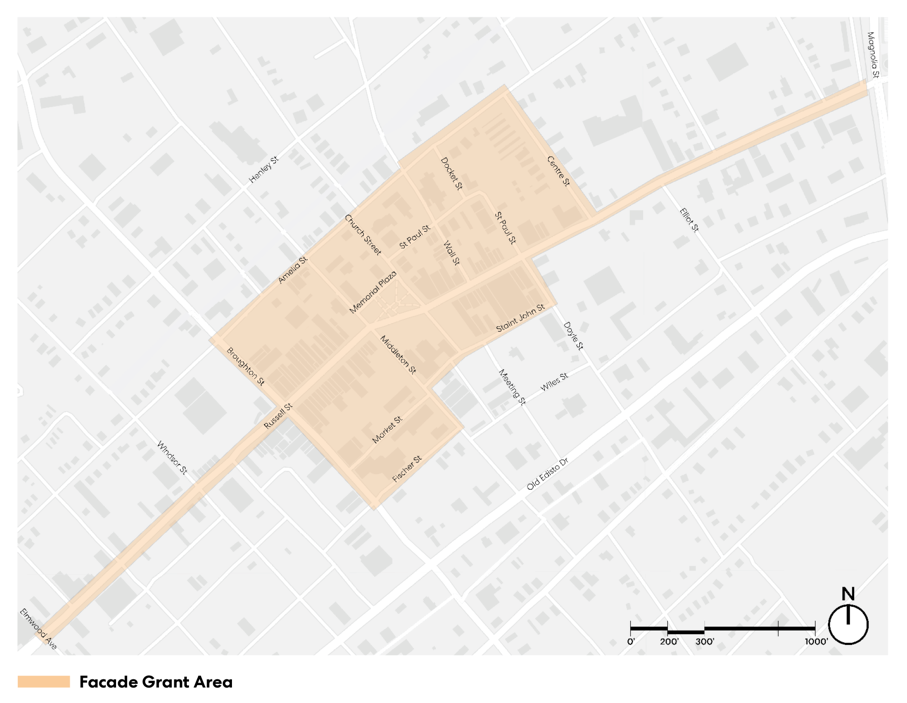 Facade Grant Area Map