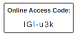 Online Access Code Example
